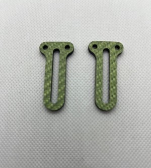 LRC Hobao VTE2 V2 Carbon Fiber Centering Bracket Green 